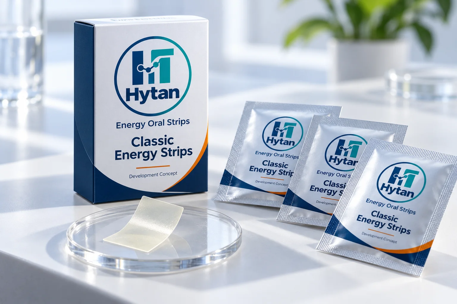 Energy oral strip concepts, built around your brief oral film concept visualization