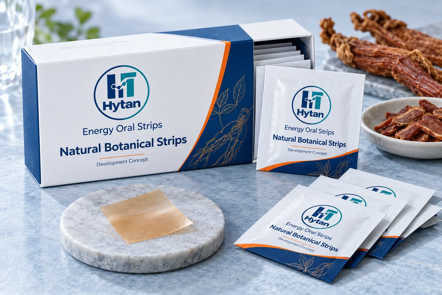 Red ginseng vitality oral film concept packaging