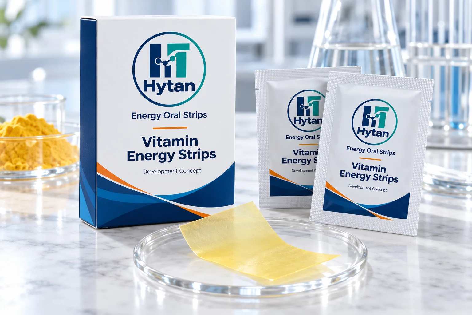 B2 cellular energy oral film concept packaging