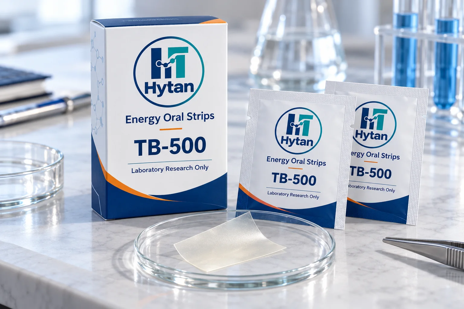 TB-500 research oral film illustrative packaging
