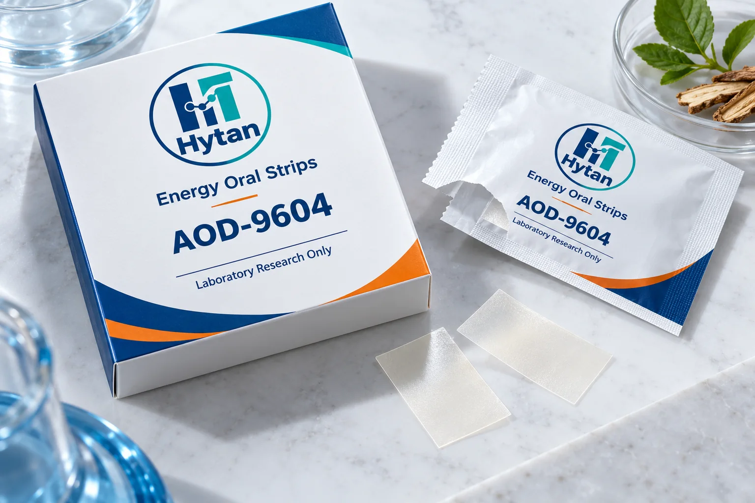 AOD-9604 research oral film illustrative packaging
